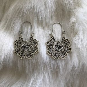 Silver Toned Earrings